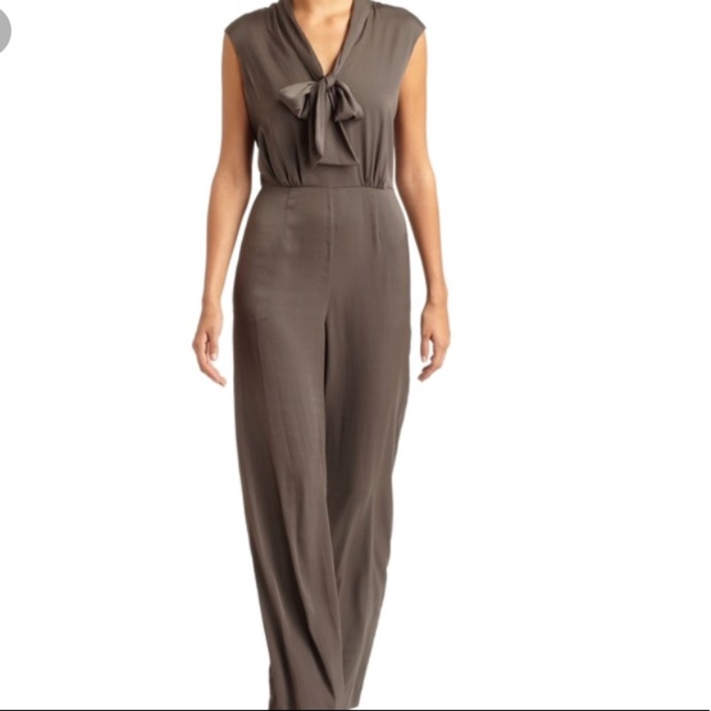 BCBG satin jumpsuit